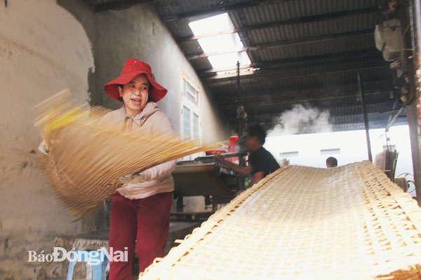 Có khoảng 10 cơ sở vẫn đang duy trì nghề làm miến truyền thống ở P.Tân Biên. Trước kia, miến ở đây được làm từ bột củ dong (hay người dân địa phương vẫn quen gọi là củ chóc), nhưng hiện nay do nguồn nguyên liệu bột củ dong có phần bị thu hẹp, cũng như theo xu hướng thị trường, các cơ sở sản xuất miến ở đây thường sử dụng bột mì để thay thế