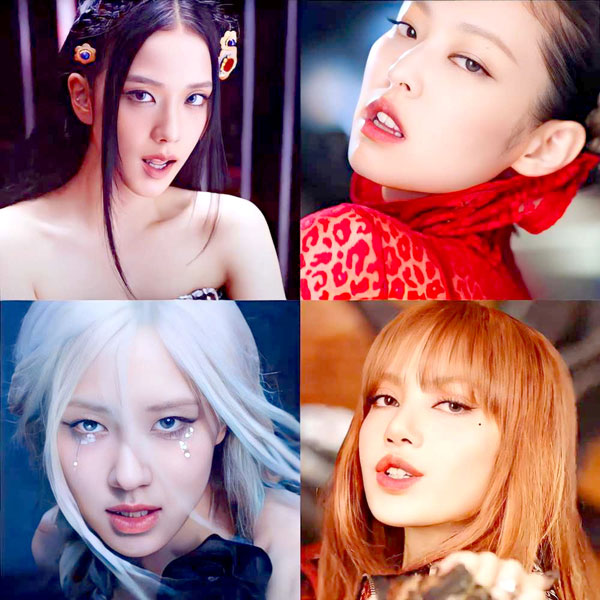 Hình ảnh 4 thành viên trong MV mới Pink Venom