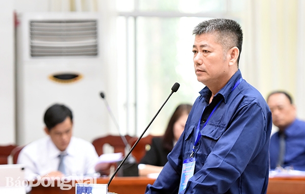 Bị cáo Nguyễn Hữu Tứ tại phiên tòa xét xử