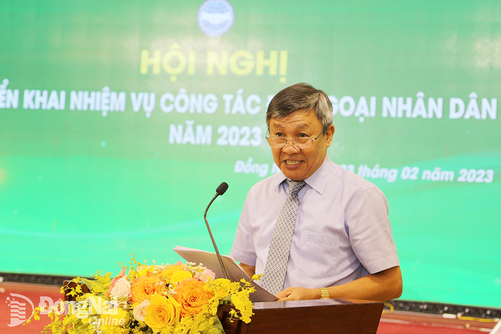 Phó bí thư Thường trực Tỉnh ủy Hồ Thanh Sơn phát biểu tại hội nghị.