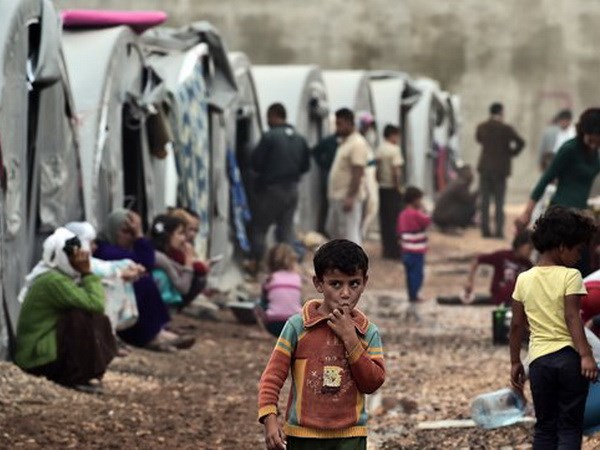 Một cậu bé người Kurd tại trại tị nạn ở Thổ Nhĩ Kỳ. (Nguồn: rte.ie)