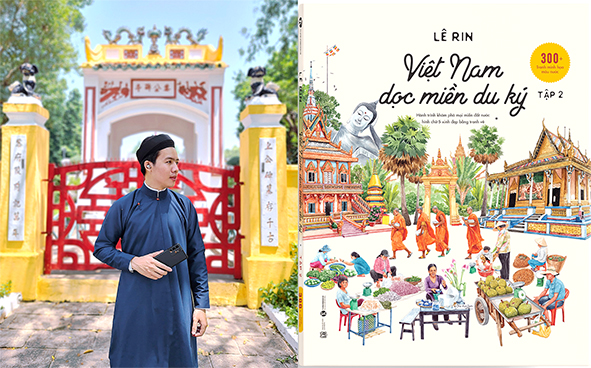 Họa sĩ Lê Rin và tập sách Việt Nam dọc miền du ký tập 2