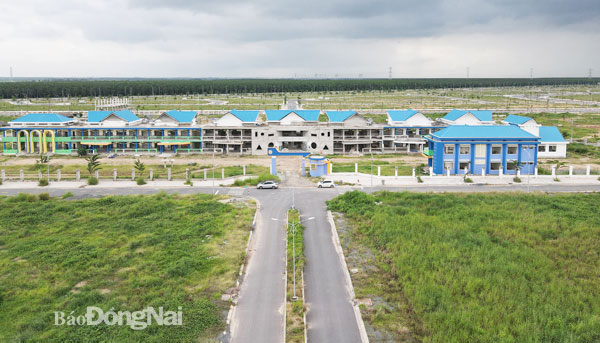 Công trình Trường mầm non số 1 tại khu tái định cư Lộc An - Bình Sơn. Ảnh: Lê Văn