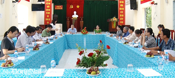 Đoàn kiểm tra công tác phổ biến, giáo dục pháp luật năm 2022 của tỉnh Đồng Nai làm việc với xã Gia Kiệm, H.Thống Nhất