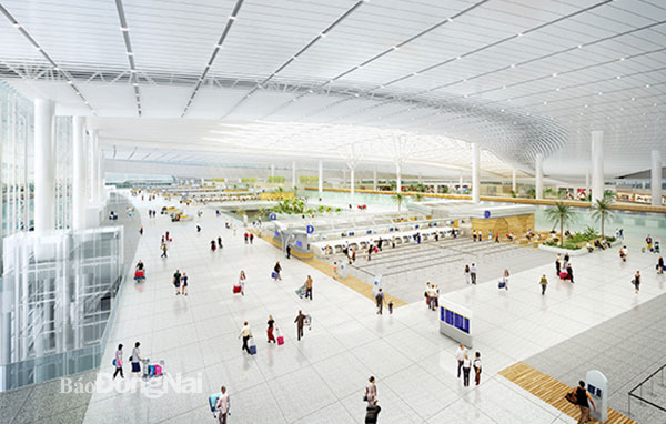 Hạng mục nhà ga hành khách có vai trò là đường găng tiến độ chung của toàn dự án sân bay Long Thành giai đoạn 1. Ảnh: P.Tùng