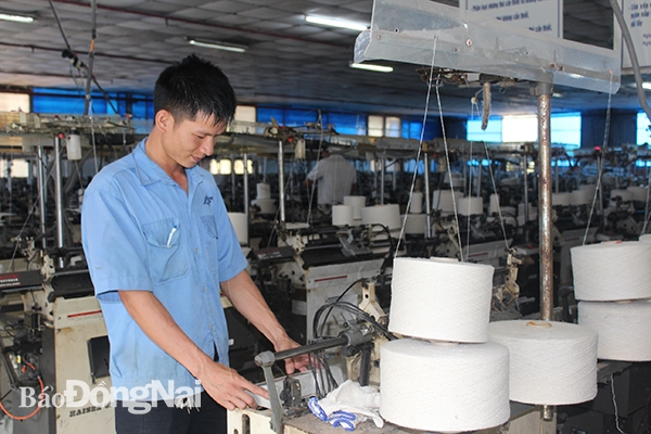 Công nhân Công ty CP An Phú Thịnh (TP.Biên Hòa) trong giờ làm việc