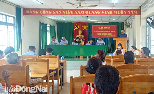 Hội nghị tiếp xúc cử tri tại P.Bình Đa, TP.Biên Hòa