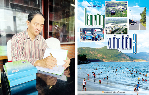 Nhà báo Văn Phong ký tặng sách Lên rừng xuống biển 3